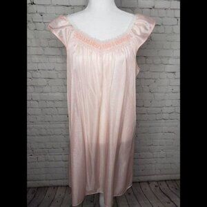 NWT Deadstock Vintage 1960s Barbiecore Pink White Girly Night Gown